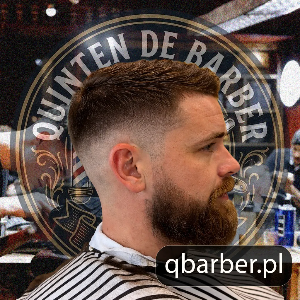 Mid fade ze strzyżeniem brody - Barber Quinten Gdańsk