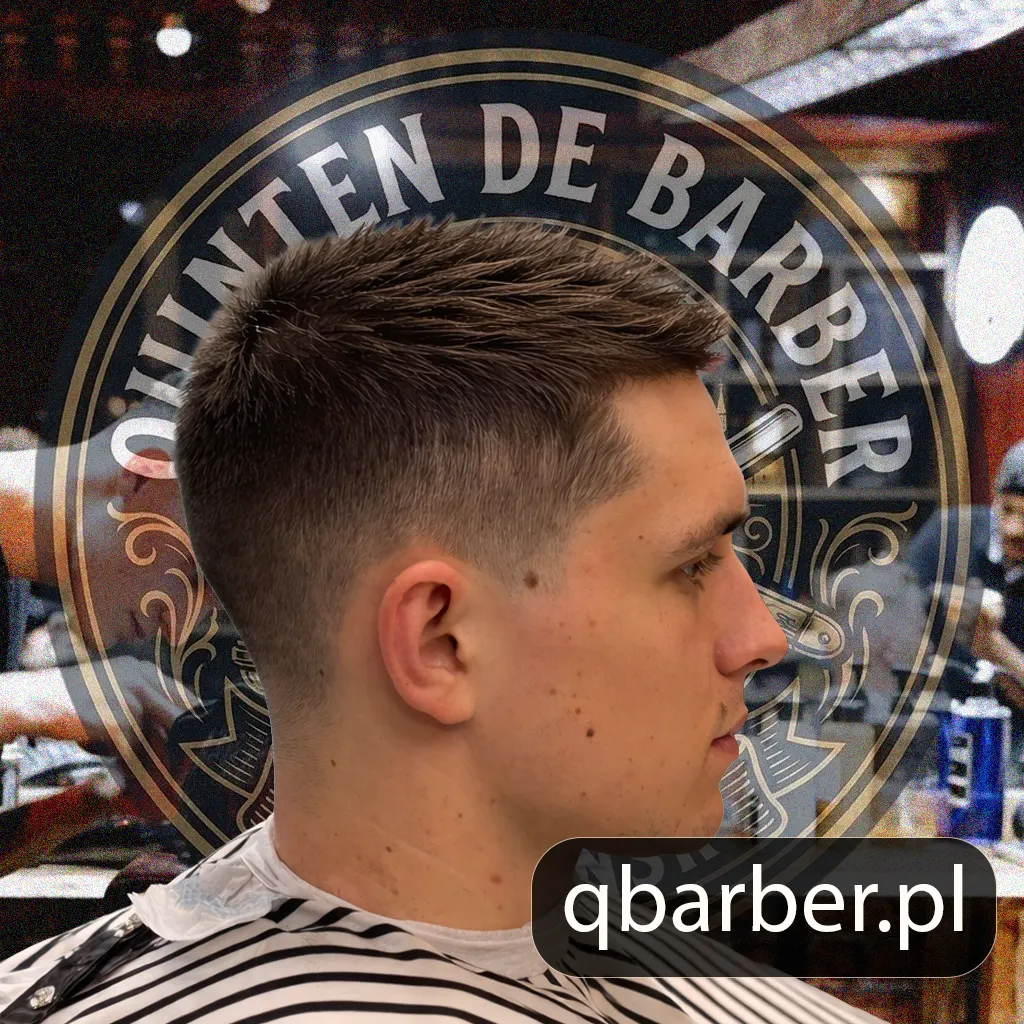 Krótki crop z drop fade - Barber Quinten Gdańsk