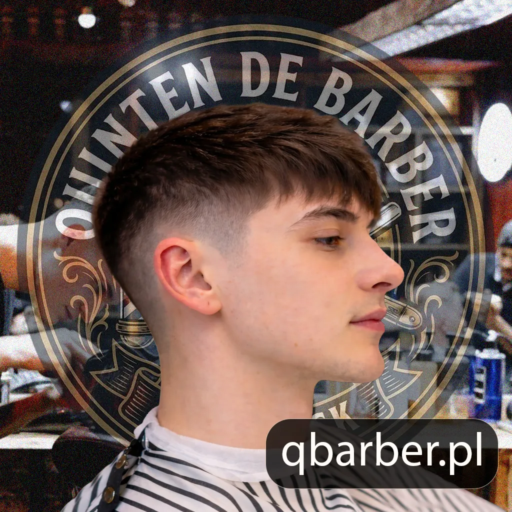 Teksturowany crop z taper - widok z boku - Barber Quinten Gdańsk